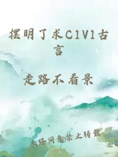 摆明了求C1V1古言