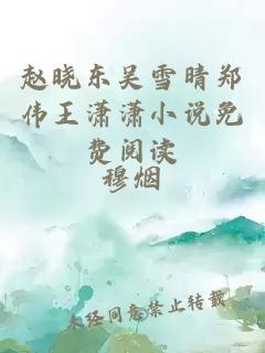 赵晓东吴雪晴郑伟王潇潇小说免费阅读