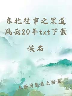 东北往事之黑道风云20年txt下载