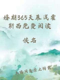 婚期365天慕浅霍靳西免费阅读