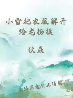 小雪把衣服解开给老杨摸