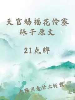 天官赐福花怜塞珠子原文