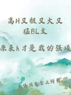 高H又粗又大又猛BL文