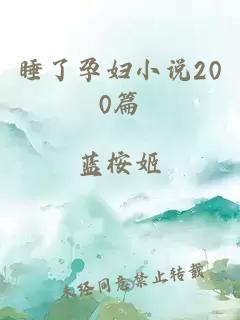 睡了孕妇小说200篇