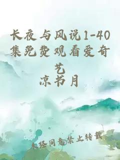 长夜与风说1-40集免费观看爱奇艺