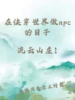 在快穿世界做npc的日子