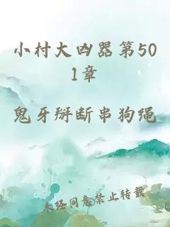 小村大凶器第501章