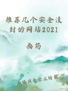 推荐几个安全没封的网站2021