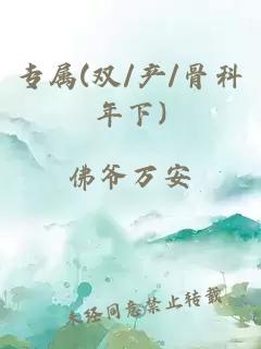 专属(双/产/骨科年下)