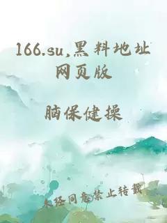 166.su,黑料地址网页版