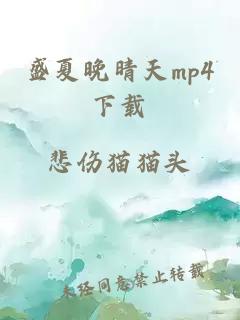 盛夏晚晴天mp4下载