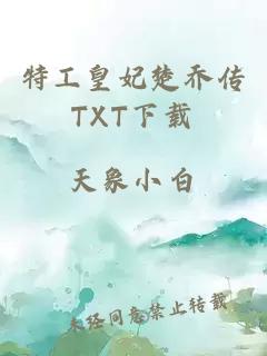 特工皇妃楚乔传TXT下载