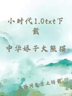 小时代1.0txt下载