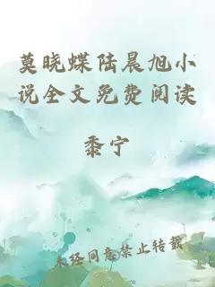 莫晓蝶陆晨旭小说全文免费阅读