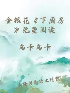 金银花《下厨房》免费阅读