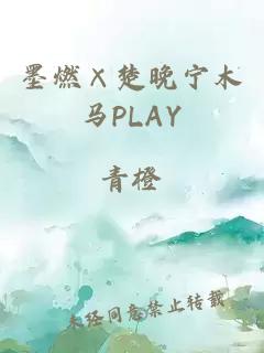 墨燃×楚晚宁木马PLAY