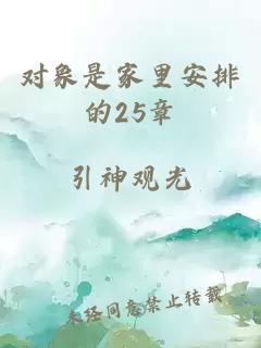 对象是家里安排的25章