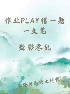 作业PLAY错一题一支笔