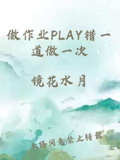 做作业PLAY错一道做一次