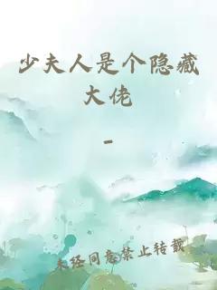 少夫人是个隐藏大佬