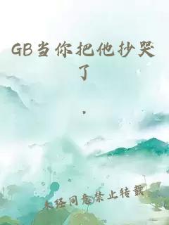 GB当你把他抄哭了