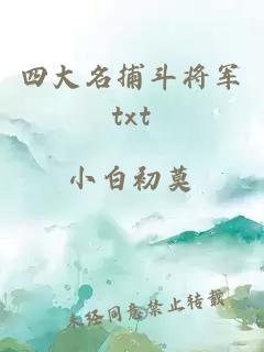 四大名捕斗将军txt